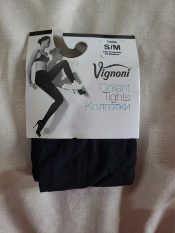 Collant Vignoni, noir opaque S/M, neuf