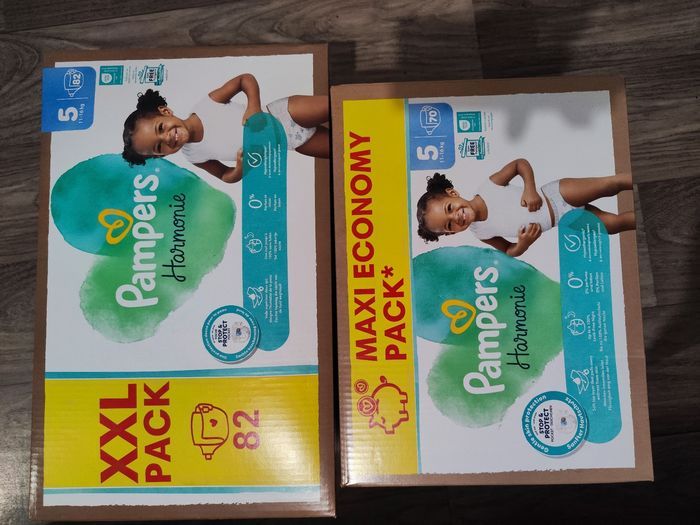 Couches Pampers harmonie taille 5