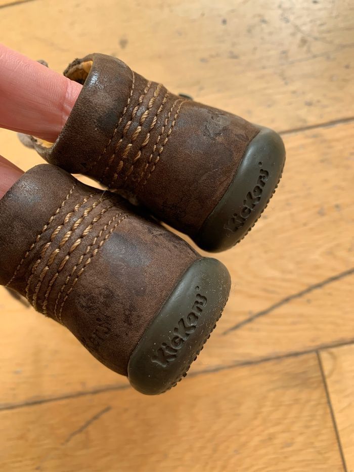 Chaussures Kickers marrons taille 19 - photo numéro 3