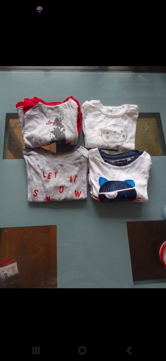 Lot de tee shirt bebe