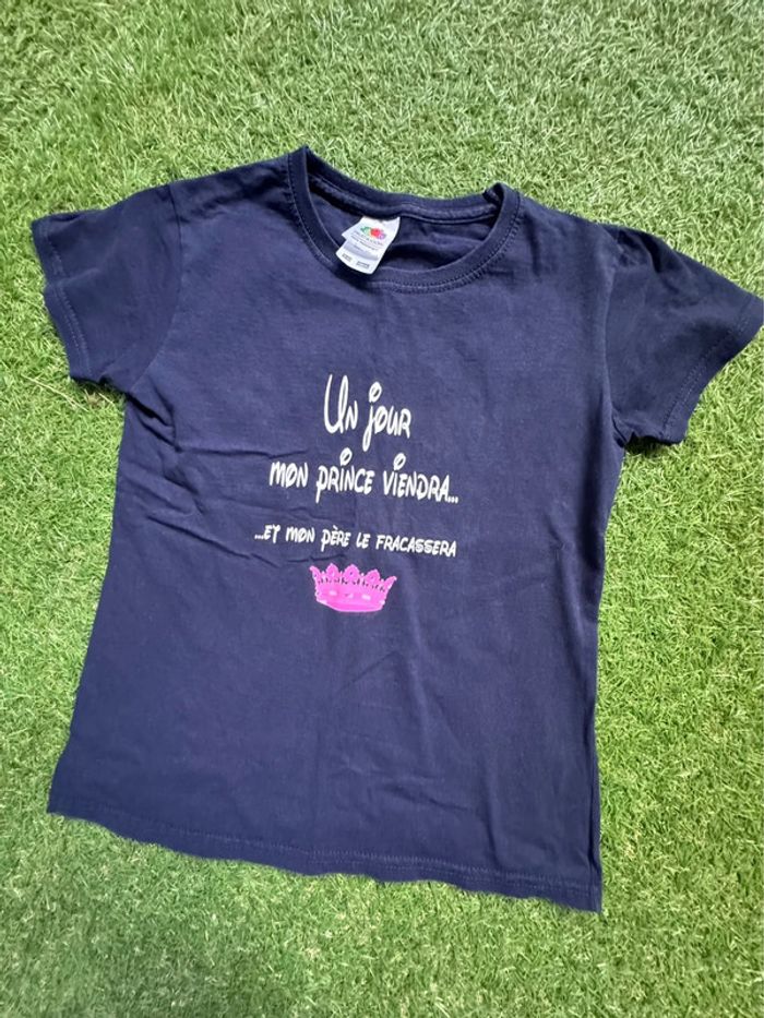 Teeshirt bleu taille 9 ans