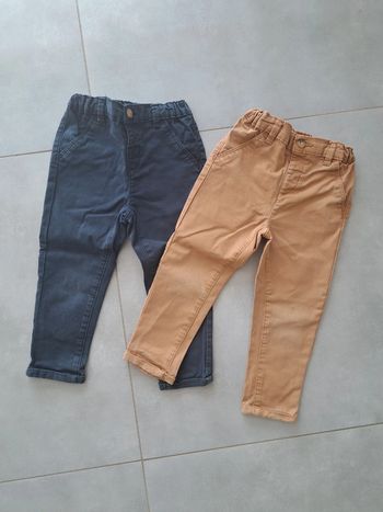 Lot de 2 pantalons 36 mois Kiabi
