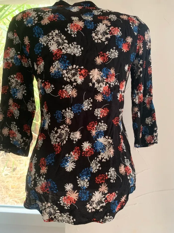 Blouse fleurie Comptoir des cotonniers tailke36manches 3/4 - photo numéro 7