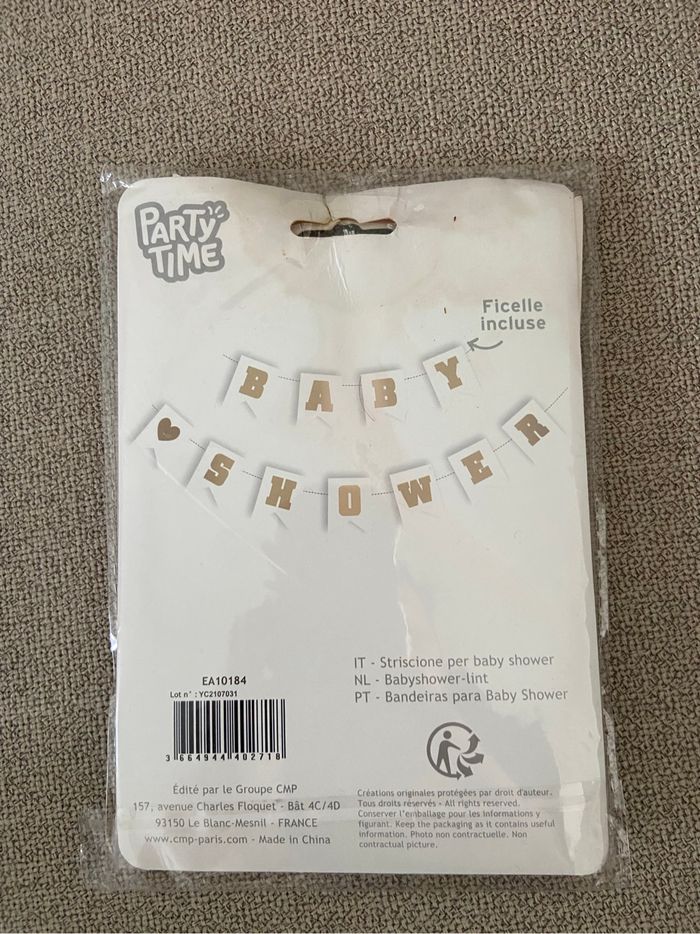 Banderole Baby Shower – Neuf jamais utilisée - photo numéro 2