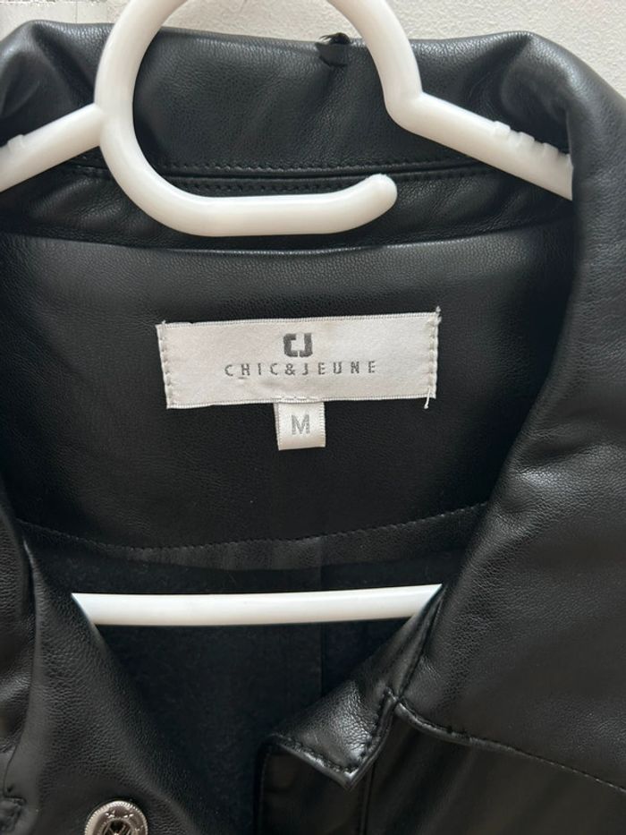 Robe simili cuir noir chic et jeune taille M - photo numéro 4