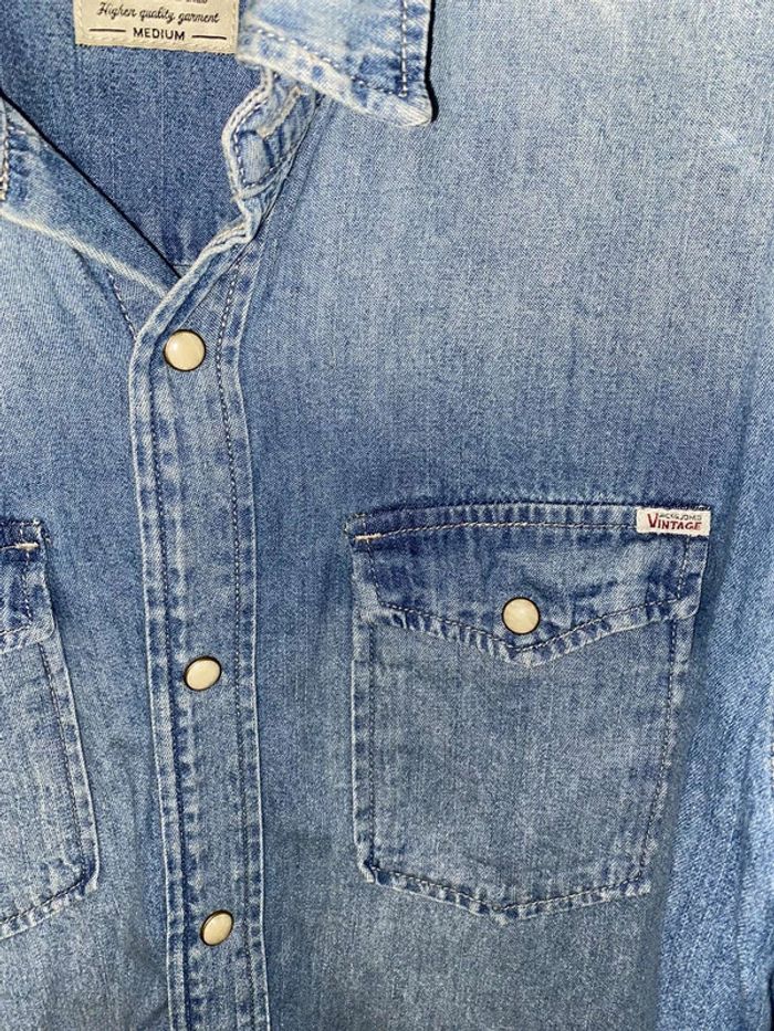 Chemise en jean jack & Jones taille M - photo numéro 4