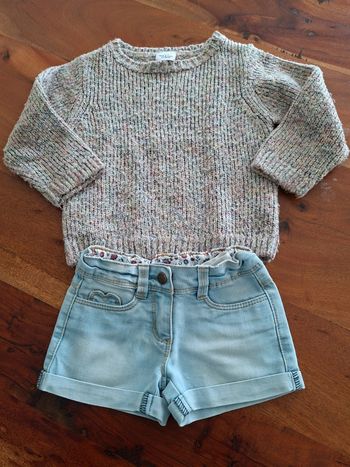 Ensemble pull et short Tape a l'œil 2 ans