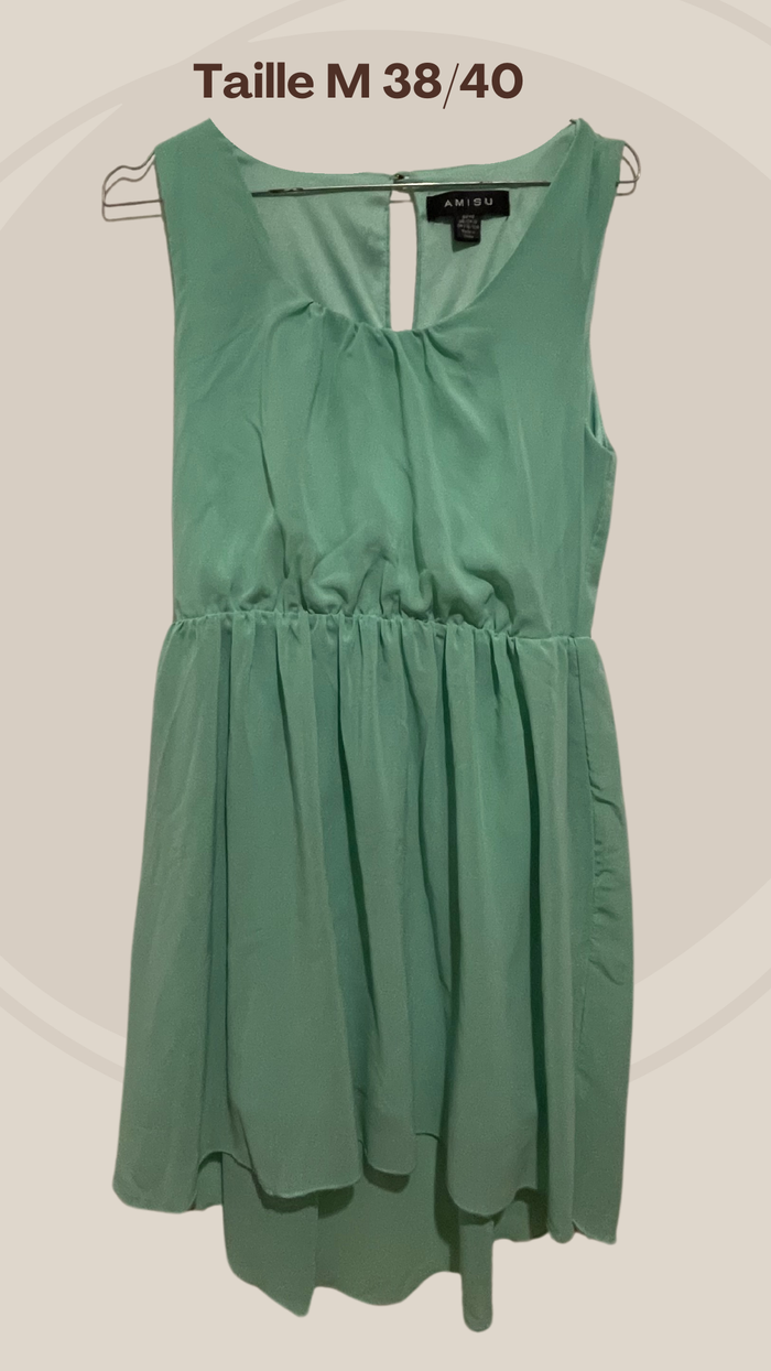 Robe courte verte - Taille 40