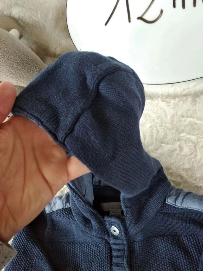 Veste gilet à pressions avec capuche Garçon 12 mois Pingouin Obaïbi - photo numéro 10