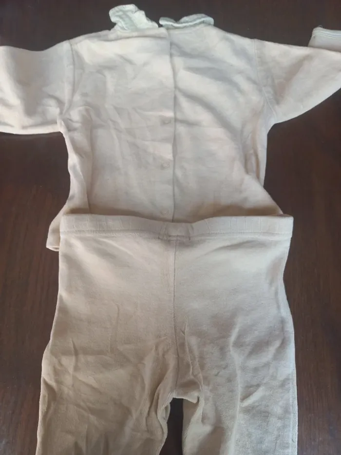 Pyjama velour 2pieces "oursons" Kitchoun 12mois 74cm - photo numéro 2