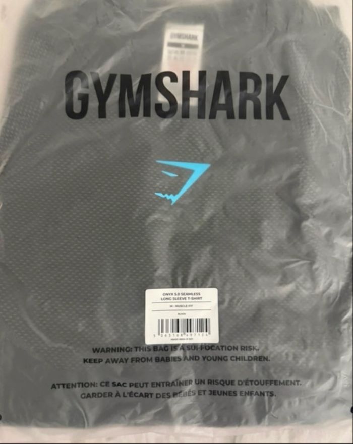 Seamless Long Sleeve T- Shirt - Black/Onyx Grey - photo numéro 3