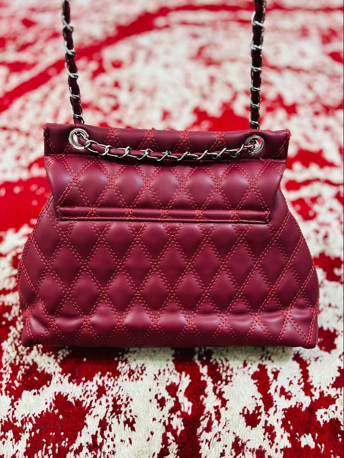 Sac à main bordeaux verde – élégant et chic - photo numéro 2