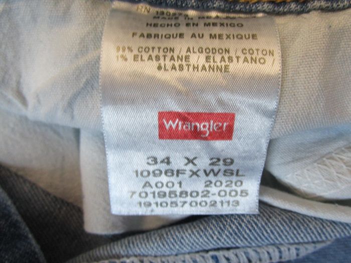 Jean homme Wrangler coupe droite straight taille 44 W34 L29 Bleu (J271) - photo numéro 6