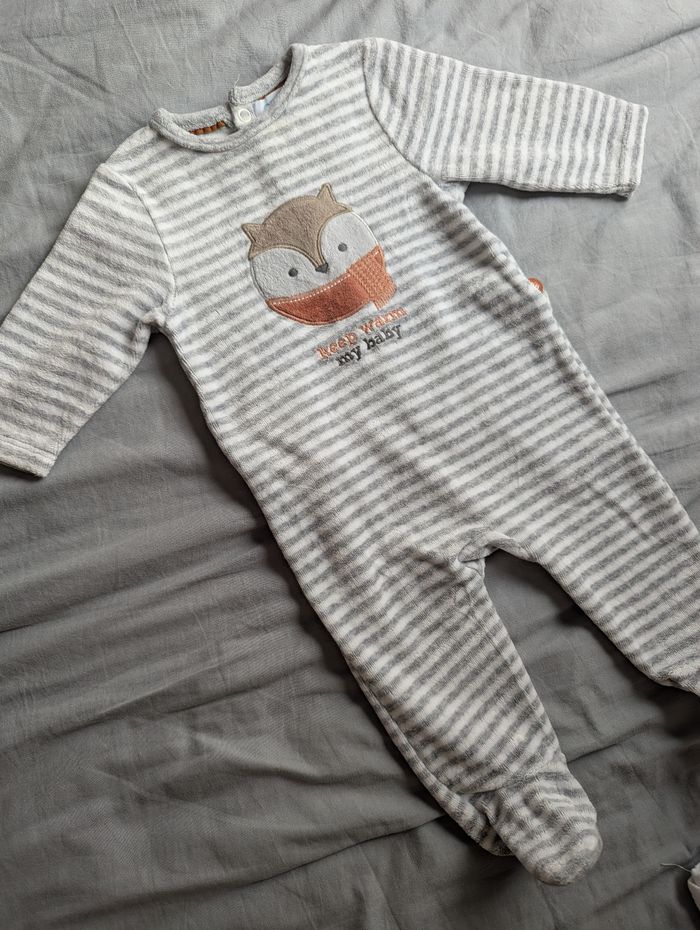 Pyjama velours 3 mois 59cm