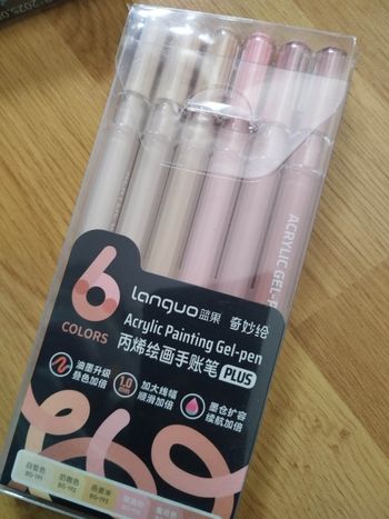 Pack  stylos gel Languo plus  x6
