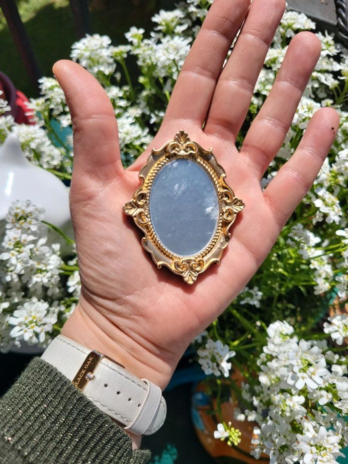 Broche miroir style baroque - photo numéro 2