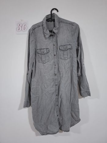 robe en jeans - chemise - 36/S - vero moda - 40%