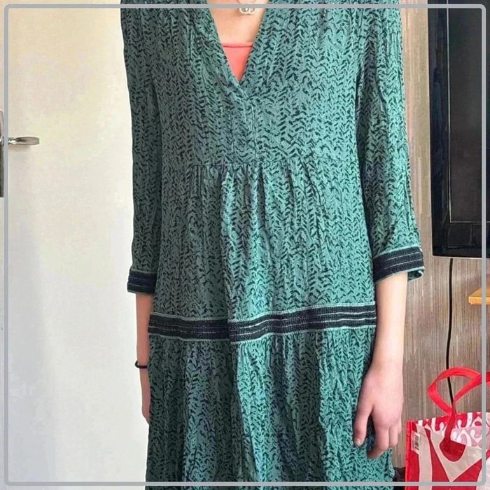 Tunique verte manque 3/4 taille 34 marque see u soon
