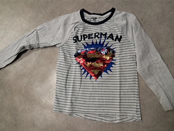 haut tee shirt manches longues garcon 6 ans superman