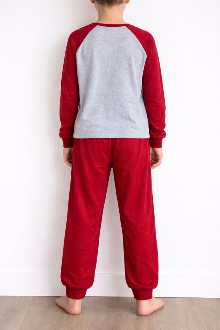 Pyjama 2 pièces "Best Player" - Rouge & Gris - 8 ans (128 cm) - photo numéro 2