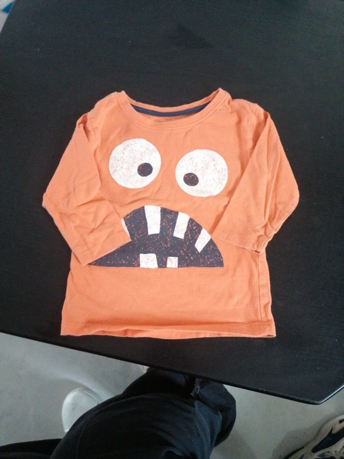 Tee shirt manches longues 9/12 mois