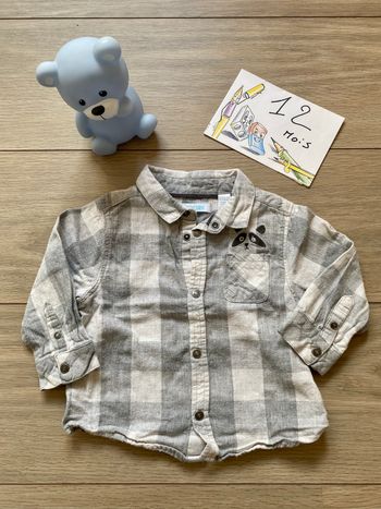 Chemise longue manche 12 mois