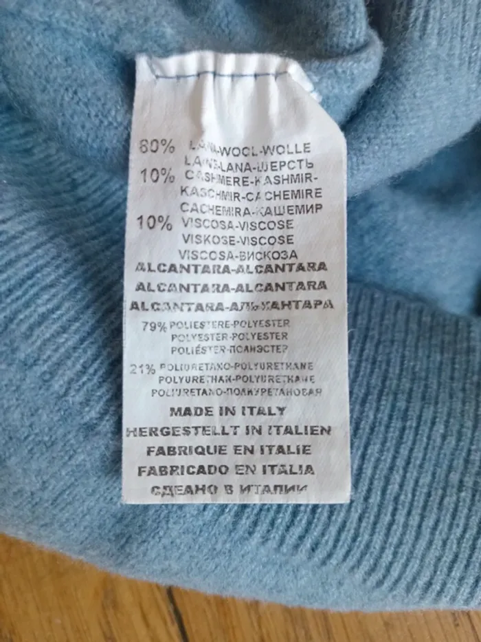 Pull homme laine (80%) et cachemire (10%) taille M , marque Gran Sasso Made in Italy - photo numéro 14
