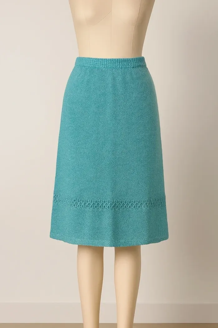 Ensemble turquoise fait main – Taille L - photo numéro 3