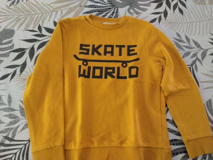 Sweat skate jaune Orchestra 10 ans