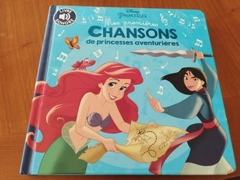 Livre sonore Disney chansons pour princesses guerrières