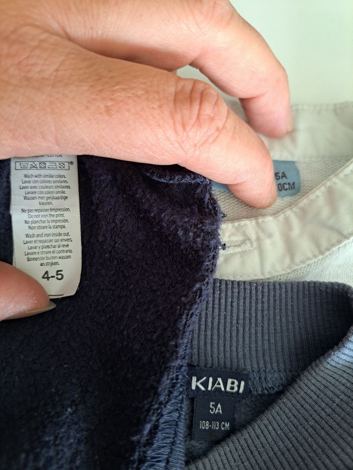 Lot de 3 sweats garçon 5 ans ABE - photo numéro 7