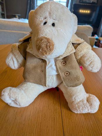 Peluche ours aviateur