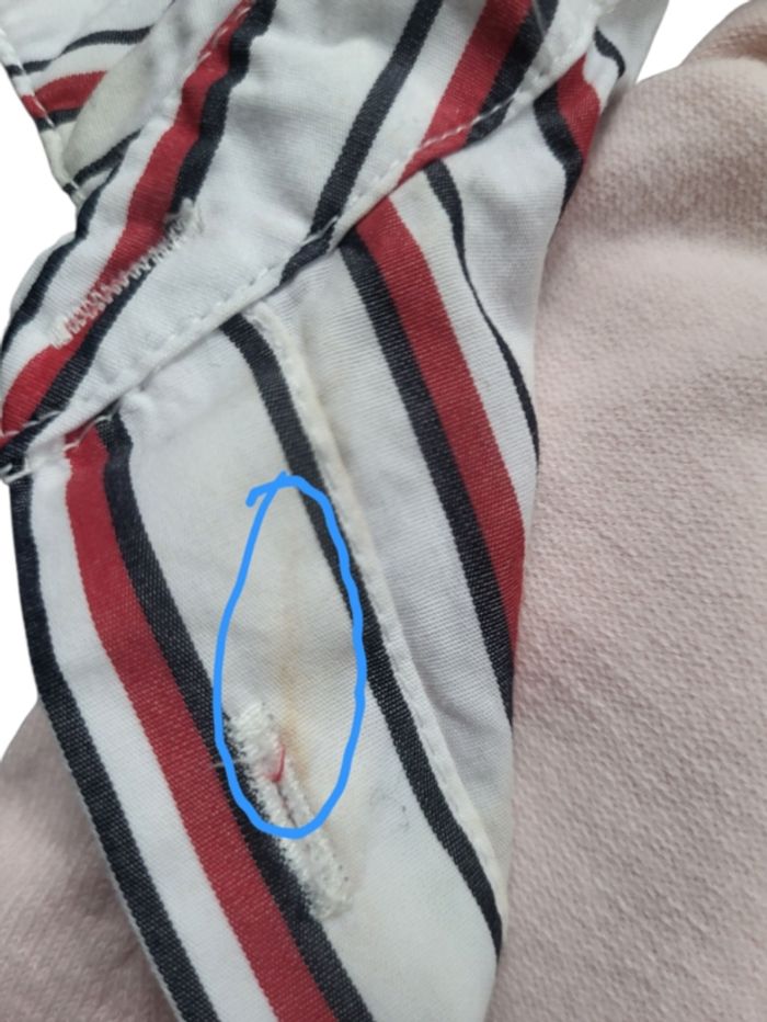 🩷 Pull femme Tommy Hilfiger – col V rose pâle, style chemise, taille M - photo numéro 3