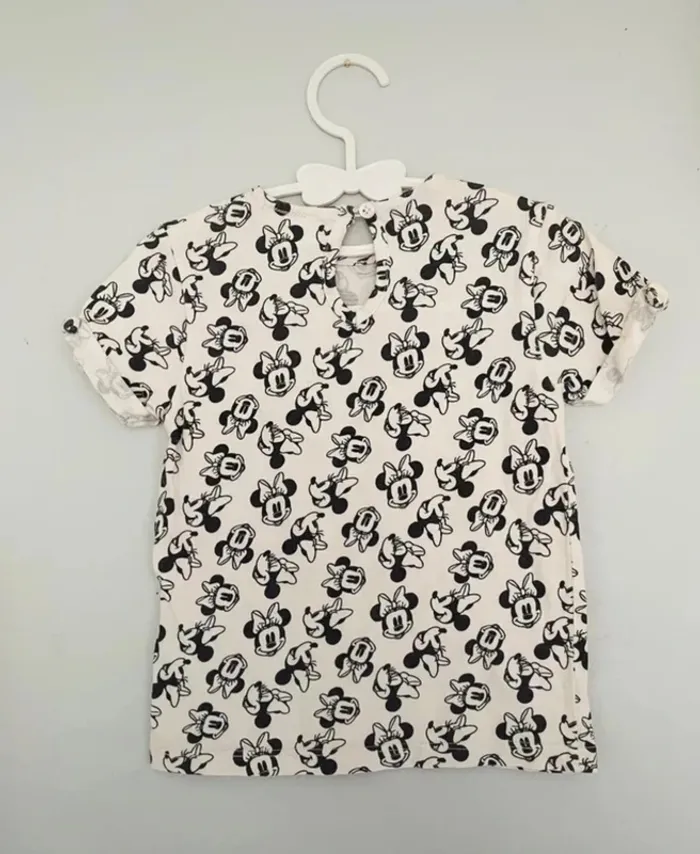 T-shirt manche courte crème à motif Minnie 3 ans - Disney - photo numéro 3