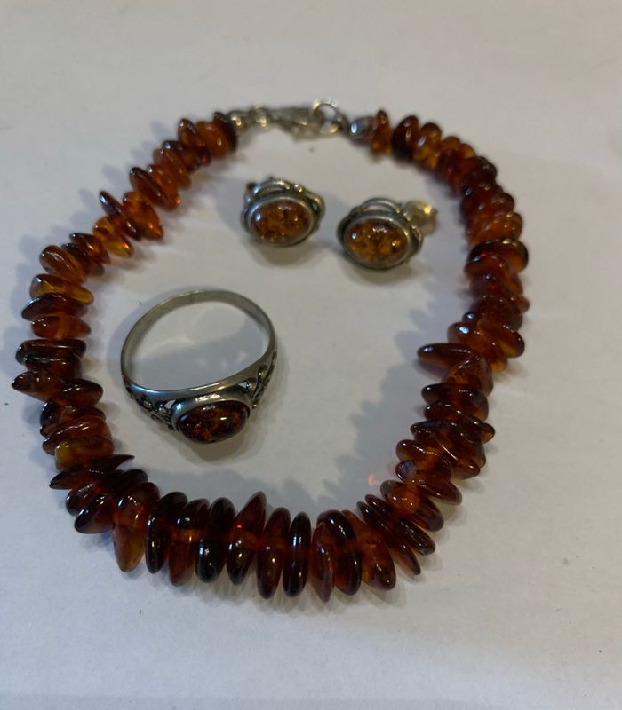 Ensemble ambre et argent - photo numéro 6