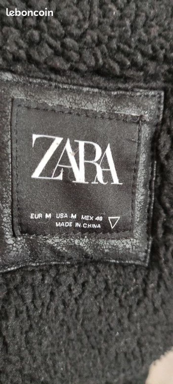 Blouson perfecto entièrement fourré Zara taille M - photo numéro 3