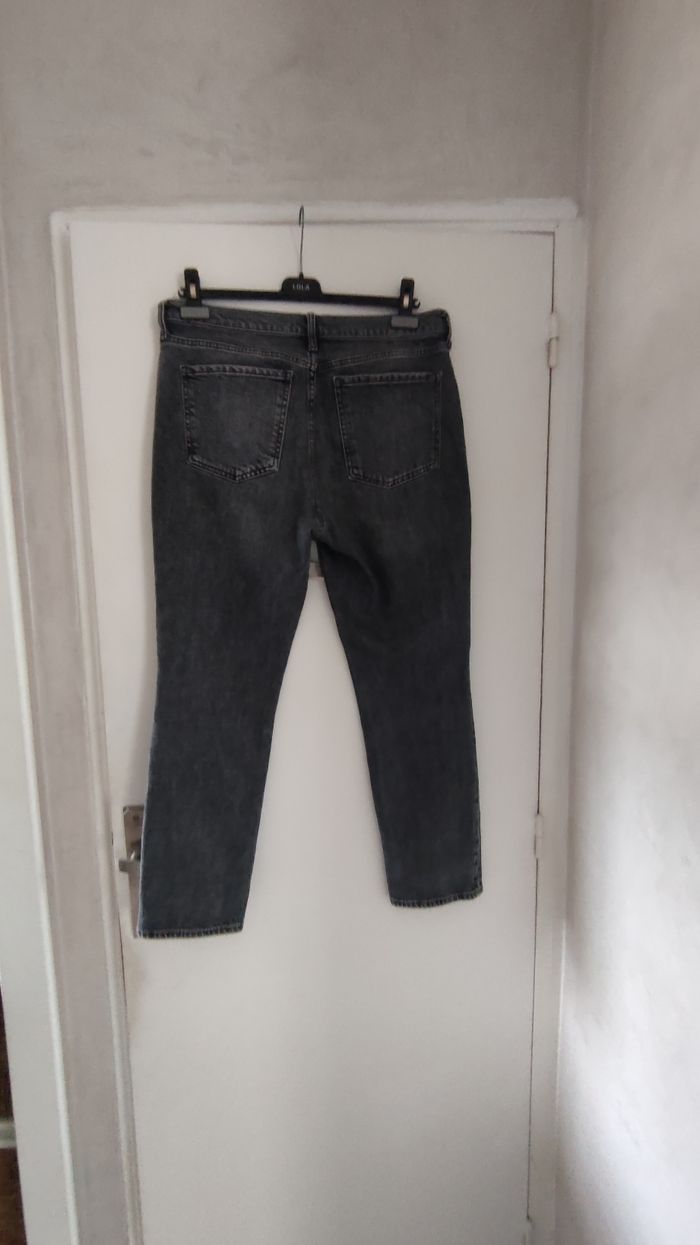 Pantalon femme jeans marque MNG taille 42 couleur noir - photo numéro 5