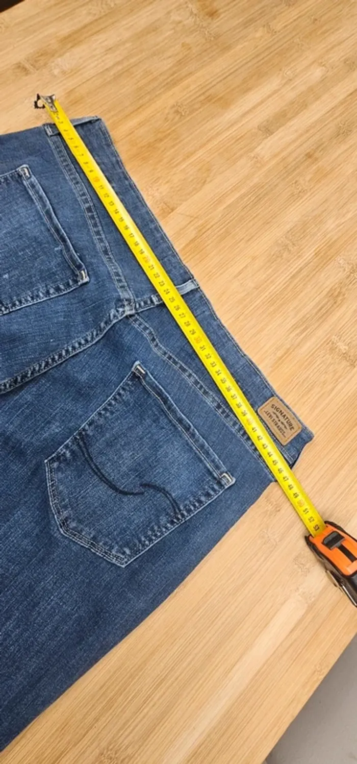 Levi's signature patte d'éléphant +patch bootcut T:44 W34 L32 - photo numéro 11