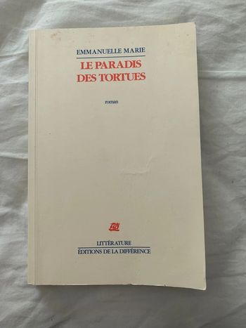 Livre Le paradis des tortues Emmanuelle Marie
