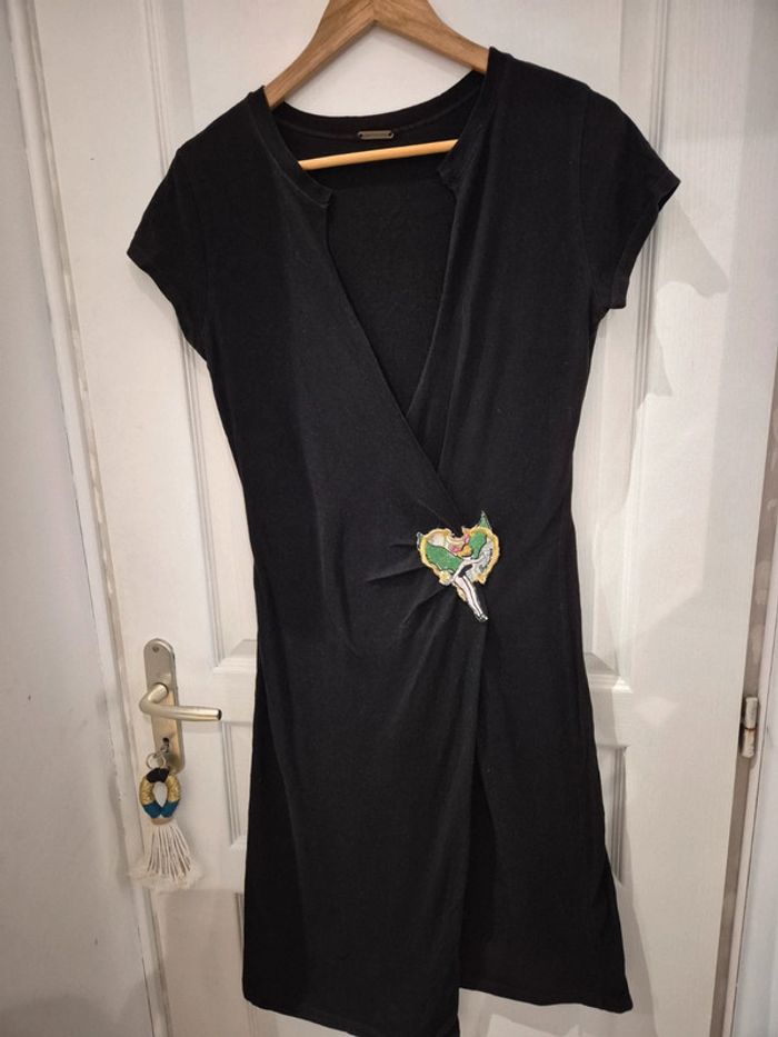 Robe noire #coton #sanmarina M - photo numéro 3