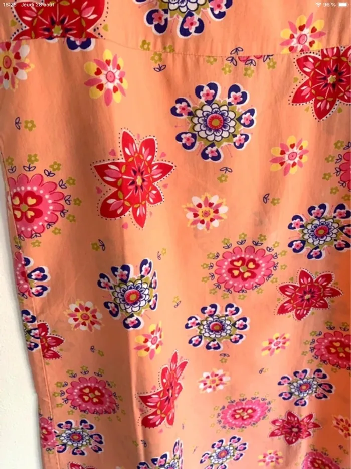 Robe d’été à fine bretelles et à imprimés fleuris 10 ans - photo numéro 3