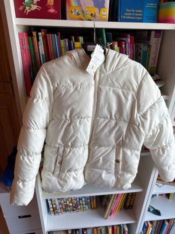 Manteau doudoune fille 9 ans 10 ans intérieur polaire chaud hiver