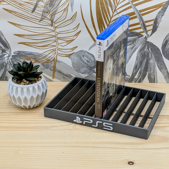 Playstation 5 Support 12 boitiers (Gris & Blanc)