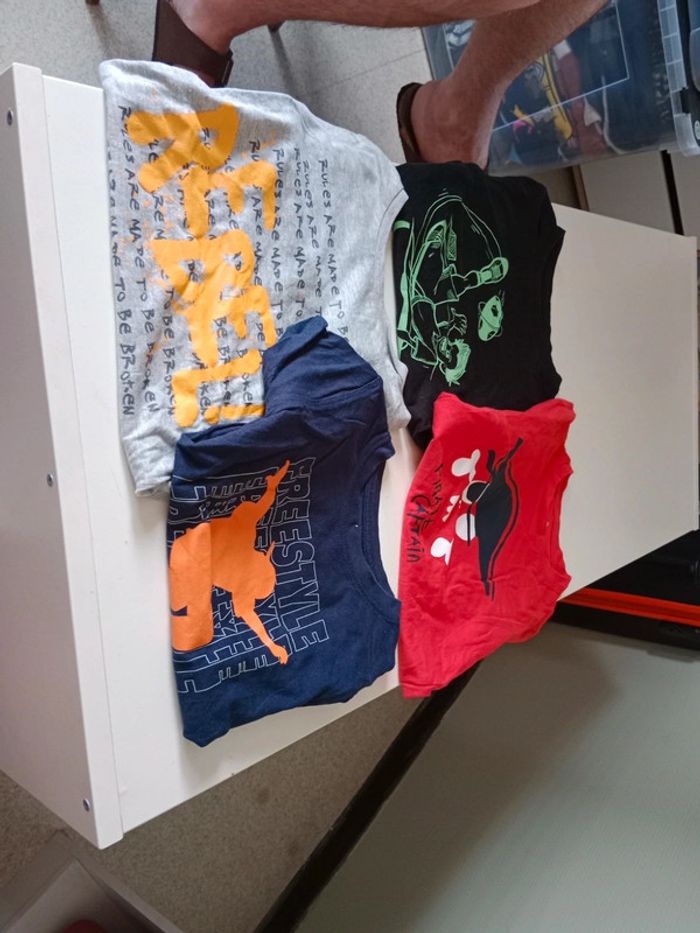 4 t-shirt manches courtes