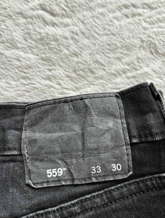 Jean Levi’s 559 homme XL/46 L30 coupe regular straight droit gris anthracite noir 00s y2k vintage - photo numéro 2