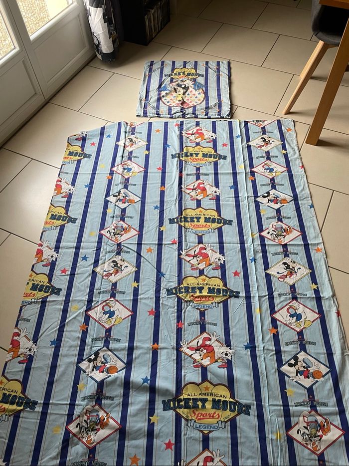 Housse couette vintage disney mickey mouse all american