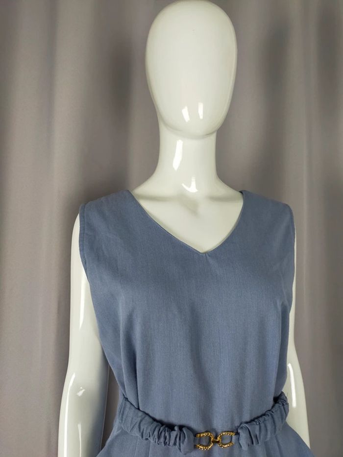 Robe bleue ceinturée – Froggy – Taille 2 - photo numéro 2