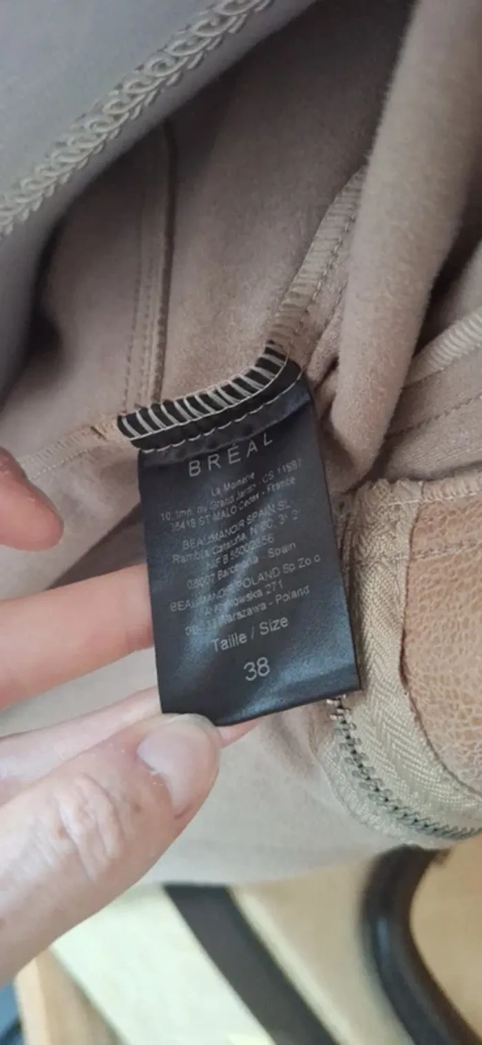 Veste effet daim t38 #F38M-132 - photo numéro 4