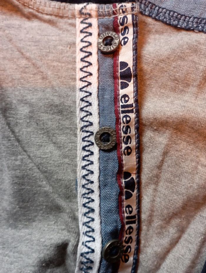 Tee shirt coton homme gris/bleu marine - photo numéro 9