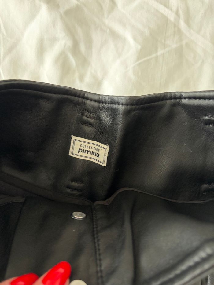 Short taille haute en cuir Pimkie - photo numéro 3